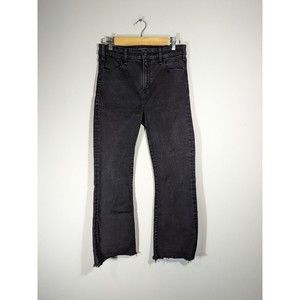 Abercrombie & Fitch Black Simone High Rise Ankle Flare Jeans Women Size 29/8
